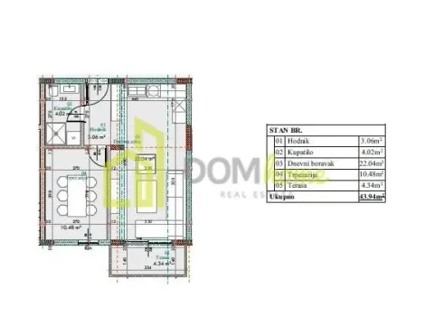 Prodaja, jednosoban stan, 44m², Donja Gorica, Podgorica - image 6