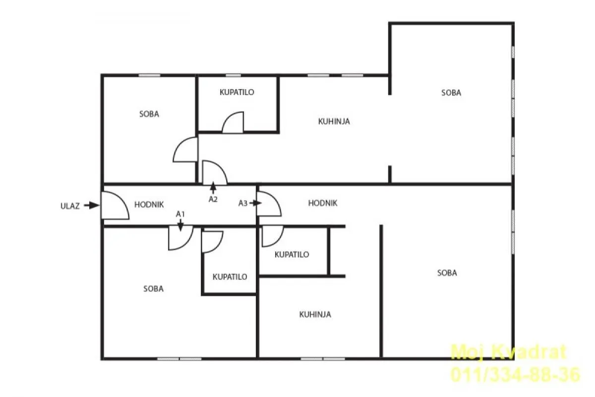 Prodaja, četvorosoban stan, 109m², Zemun Centar, Zemun Sve Podlokacije