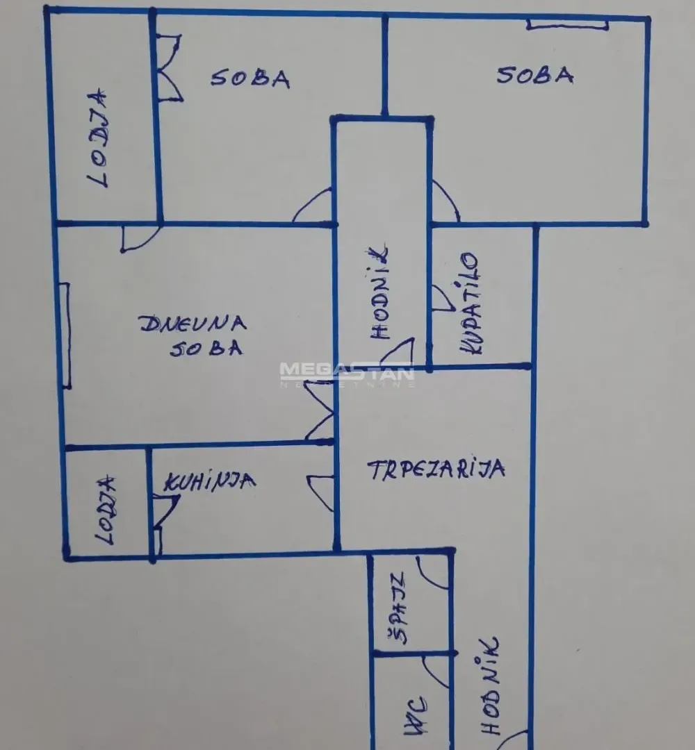 Sale, three bedroom apartment, 85m², Botanička Bašta, Palilula Sve Podlokacije