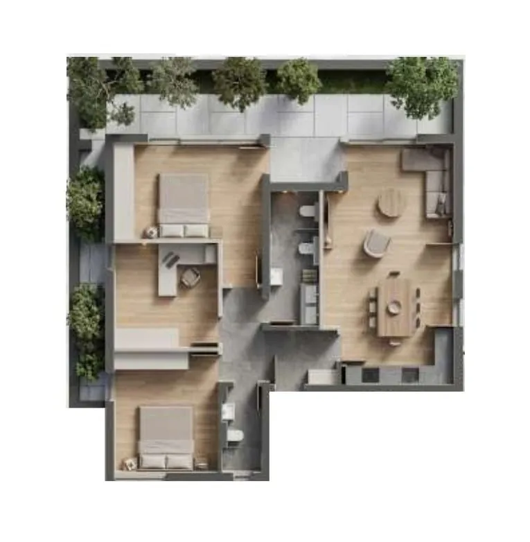 Sale, three bedroom apartment, 87m², Dobrota, Kotor