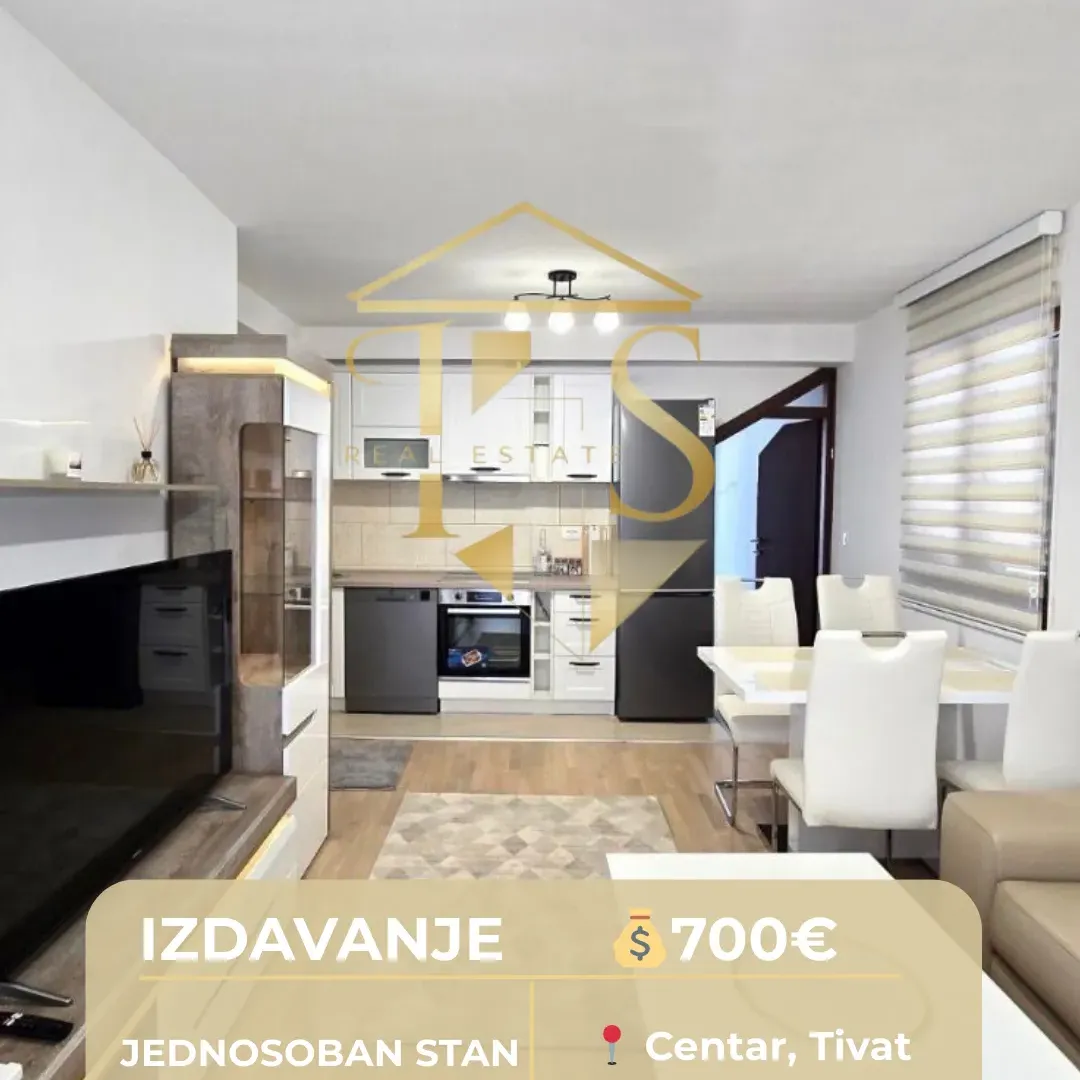 Rent, one bedroom apartment, 50m², Centar, Tivat