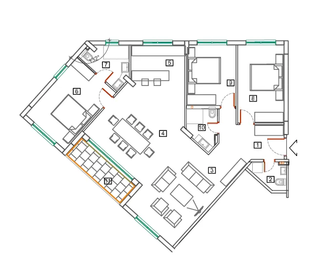Sale, apartment, 66m², Bečići, Budva