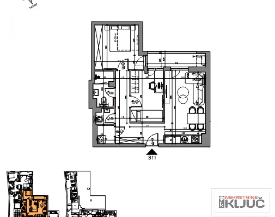 Prodaja, dvosoban stan, 62m², Centar, Novi Sad