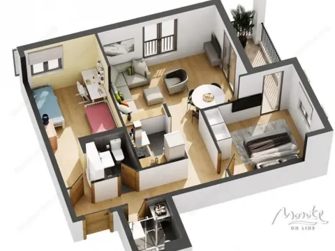 Sale, two bedroom apartment, 61m², Donja Lastva, Tivat - image 10