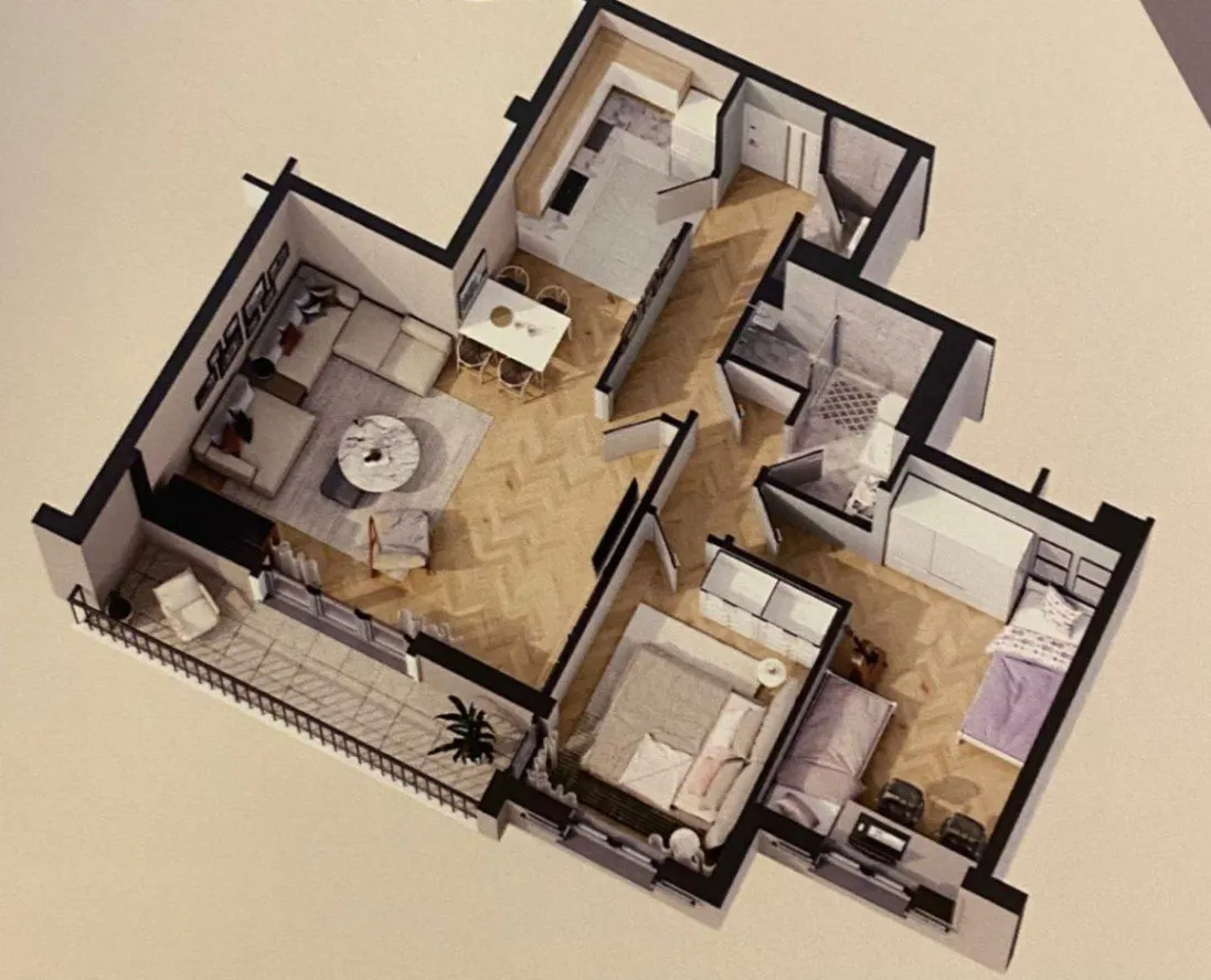 Sale, two bedroom apartment, 69m², Tivat, Crna Gora