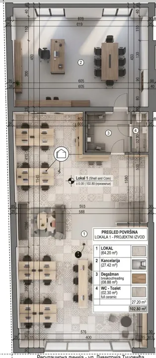 Prodaja, poslovni prostor, 103m², Zvezdara Sve Podlokacije, Beograd