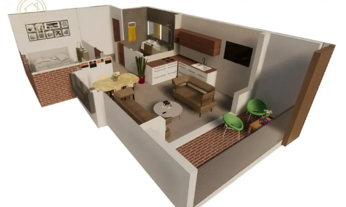 Sale, one bedroom apartment, 48m², Centar, Vrnjačka Banja