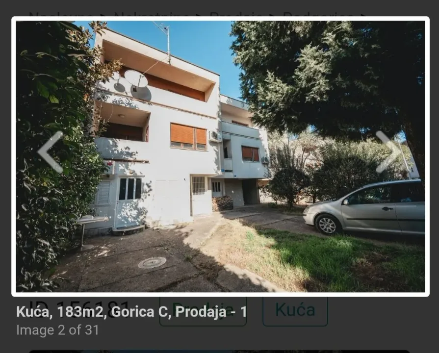 Sale, house, 183m², Gorica C, Podgorica