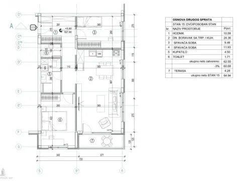 Prodaja, trosoban stan, 65m², Jajinci, Voždovac Sve Podlokacije - image 8