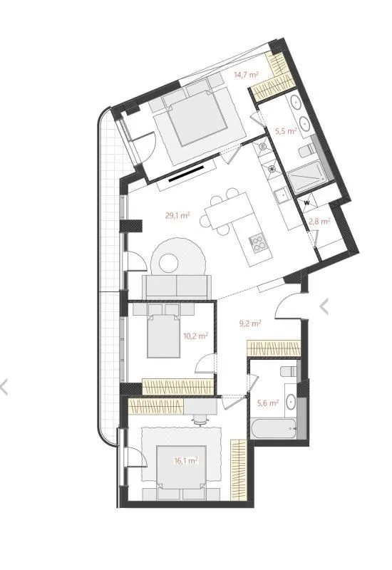 Prodaja, trosoban stan, 103m², Bar, Crna Gora