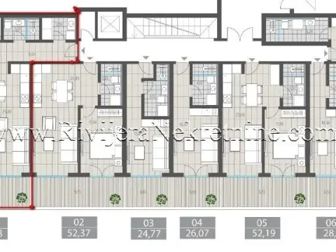 Prodaja, dvosoban stan, 82m², Tivat, Crna Gora - image 7