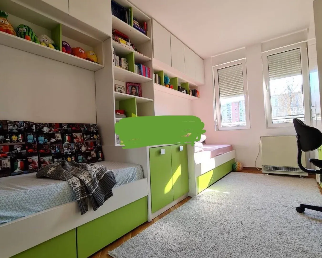 Rent, two bedroom apartment, 76m², Blok 6, Podgorica