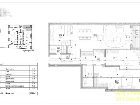 Prodaja, trosoban stan, 99m², Kalenić Pijaca, Vračar Sve Podlokacije - image 2