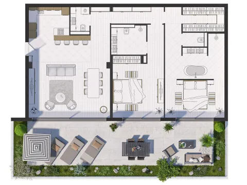 Rent, one bedroom apartment, 59m², Central Point, Podgorica - image 1369