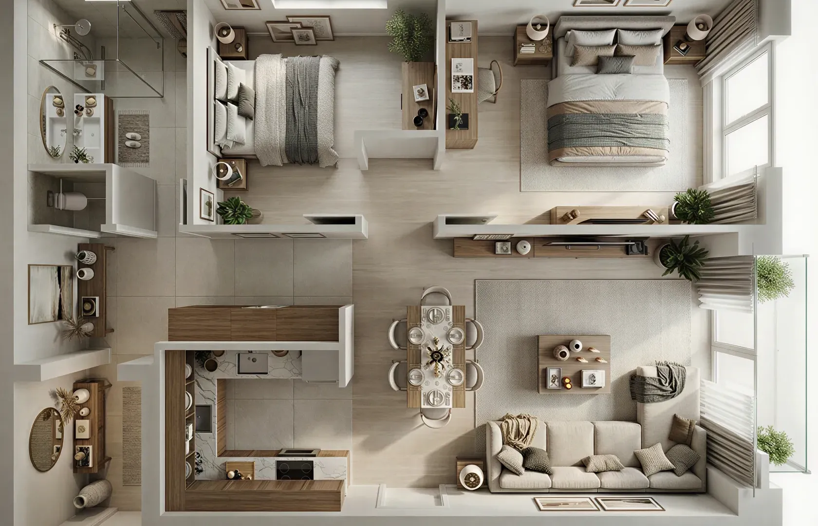Prodaja, trosoban stan, 55m², Ledine, Beograd