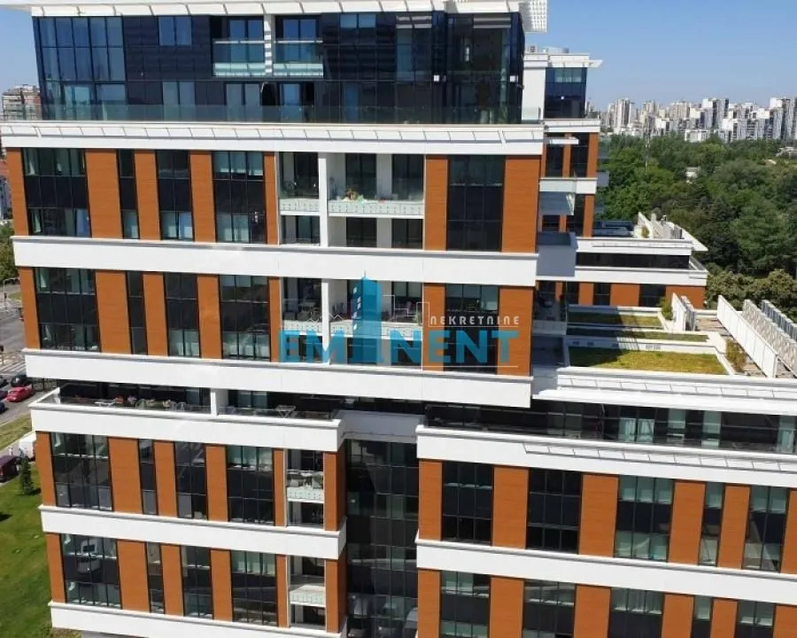 Exterior view of a modern multi-story residential building.