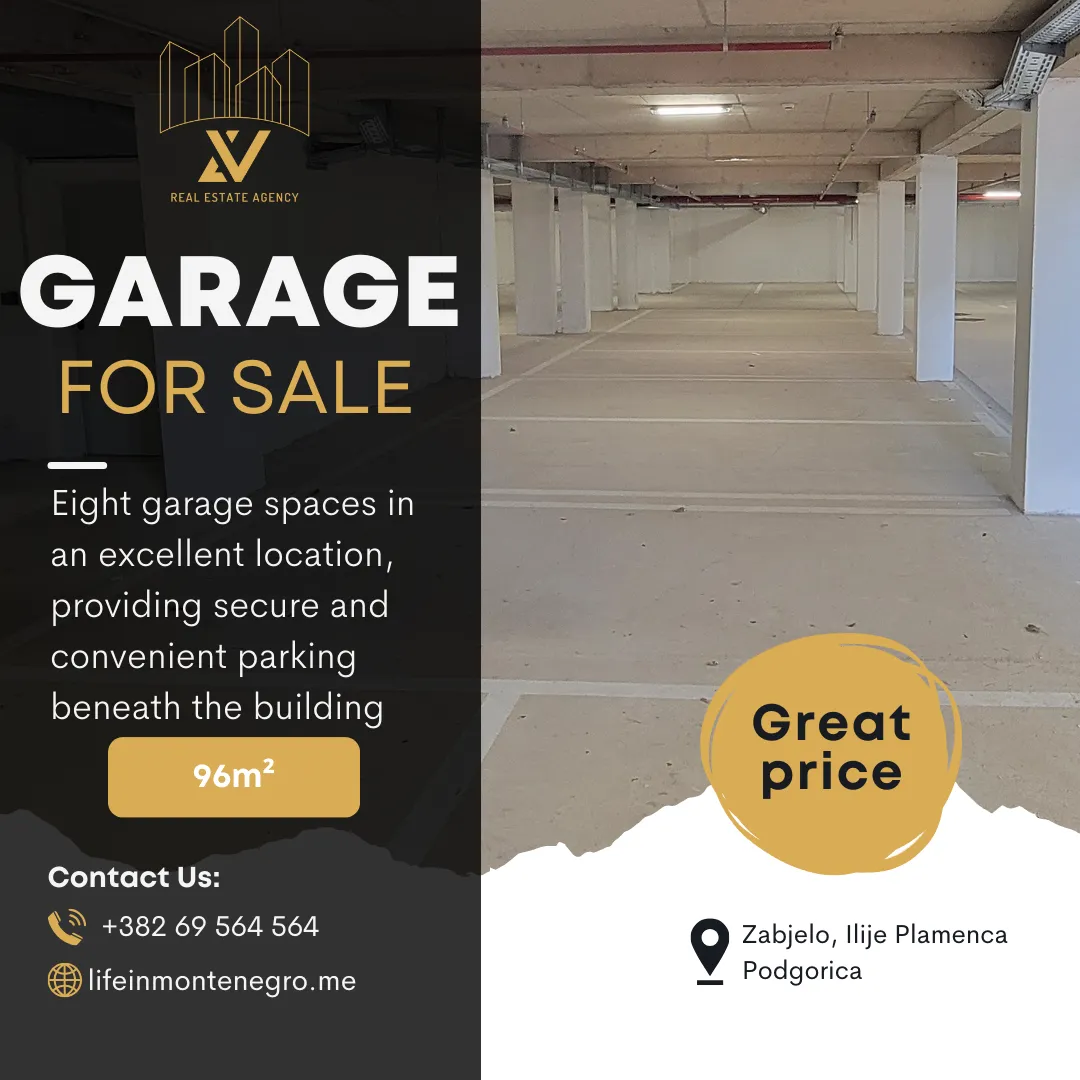 Prodaja, parking/garaža, 12m², Zabjelo, Podgorica