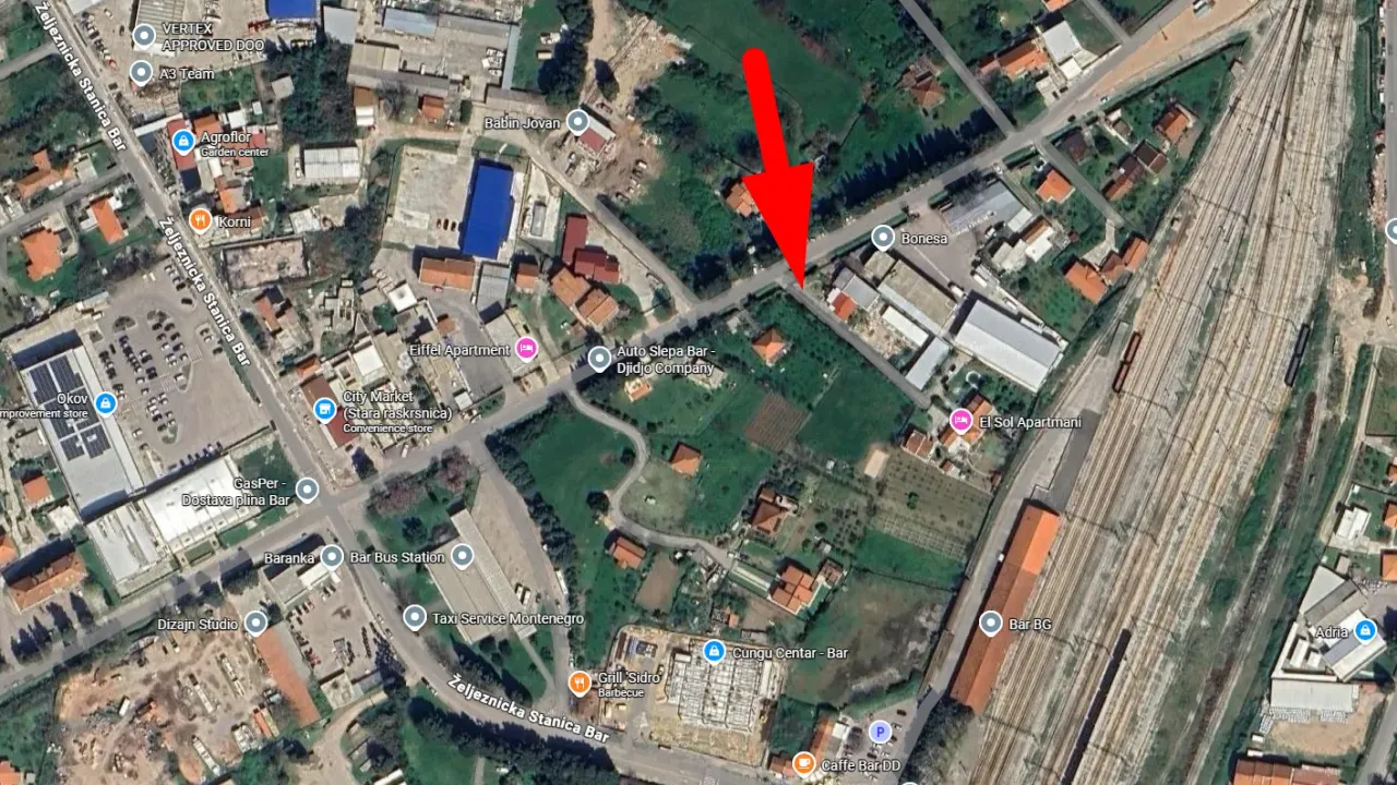 Sale, land lot, 720m², Bar, Crna Gora