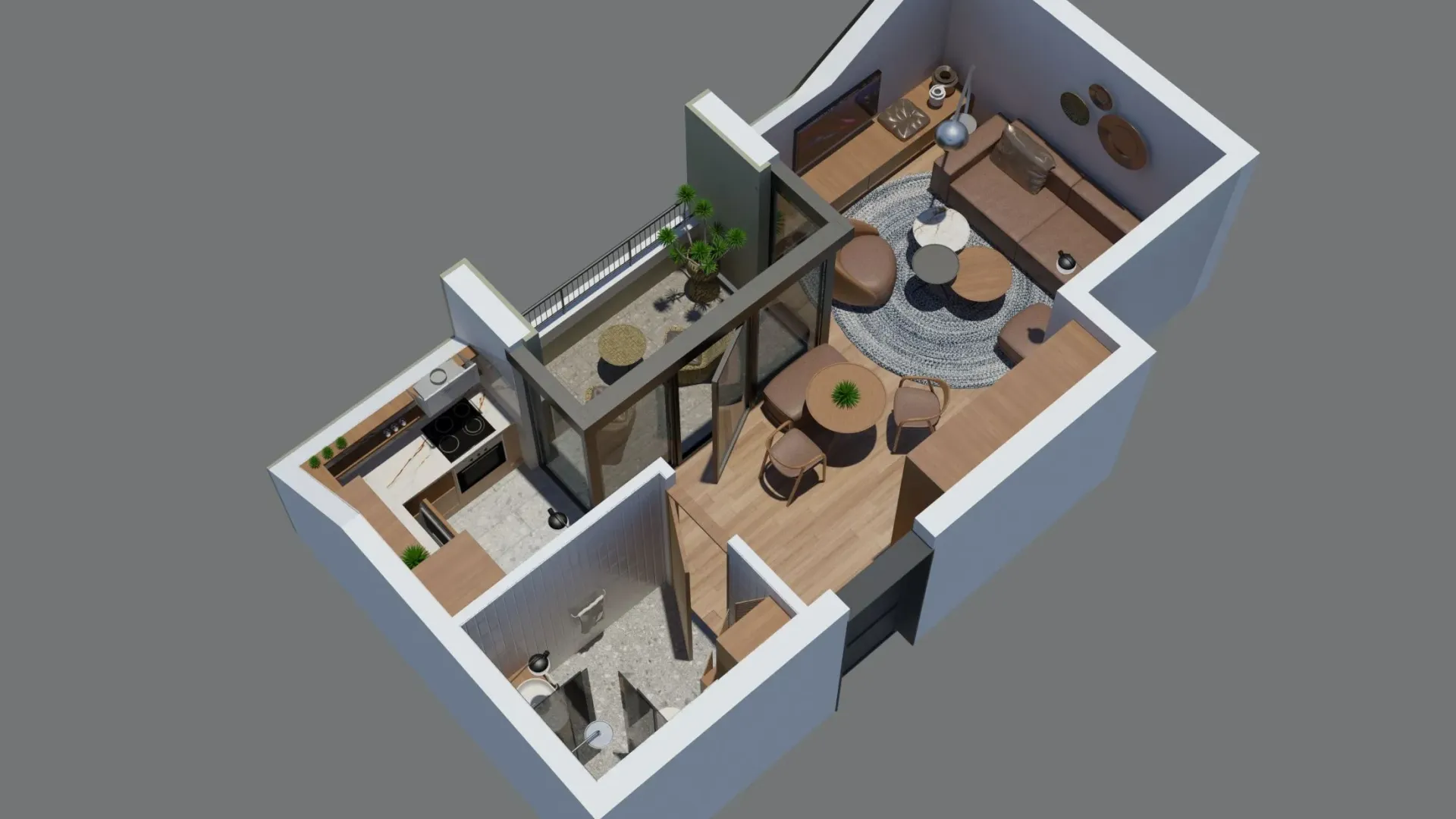Prodaja, garsonjera, 33m², Zabjelo, Podgorica