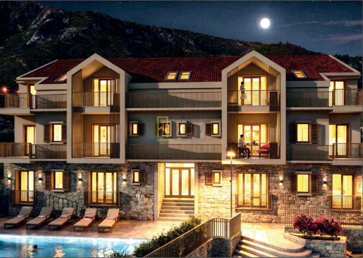 Prodaja, jednosoban stan, 49m², Risan, Kotor