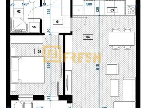 Prodaja, jednosoban stan, 57m², Zabjelo, Podgorica - image 3