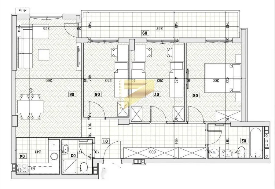 Prodaja, četvorosoban stan, 94m², Avijatičarsko naselje, Novi Sad Sve Podlokacije