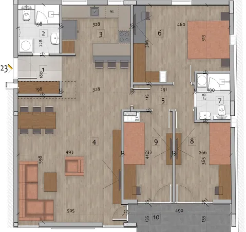 Prodaja, trosoban stan, 199m², Medijana, Niš