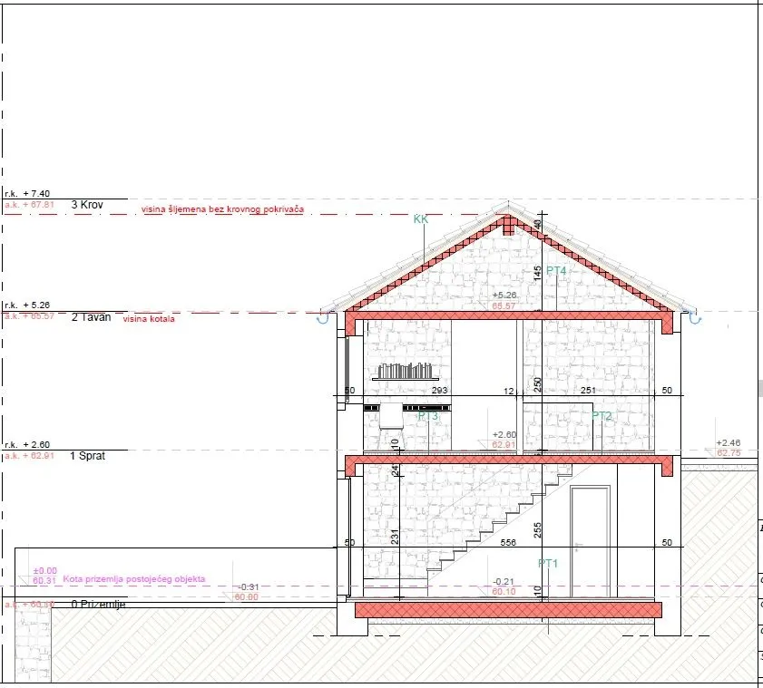 Sale, house, 100m², Morinj, Kotor