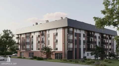 Spoljašnji izgled moderne stambene zgrade sa terasama i kosim krovom. - image 7