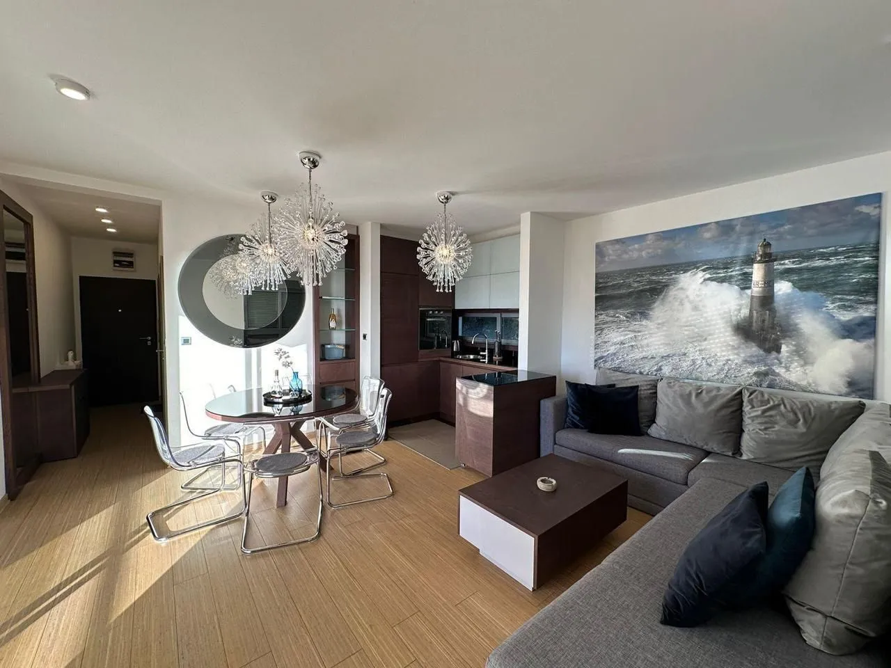 Rent, one bedroom apartment, 57m², Pržno, Budva