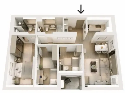 Sale, four bedroom apartment, 84m², Novi Beograd Blok 60, Novi Beograd Sve Podlokacije