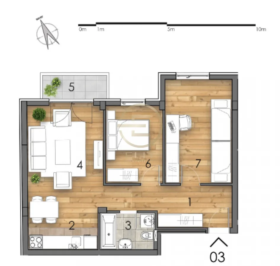 Prodaja, trosoban stan, 60m², Detelinara, Novi Sad Sve Podlokacije