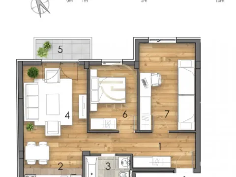 Prodaja, trosoban stan, 60m², Detelinara, Novi Sad Sve Podlokacije - image 1