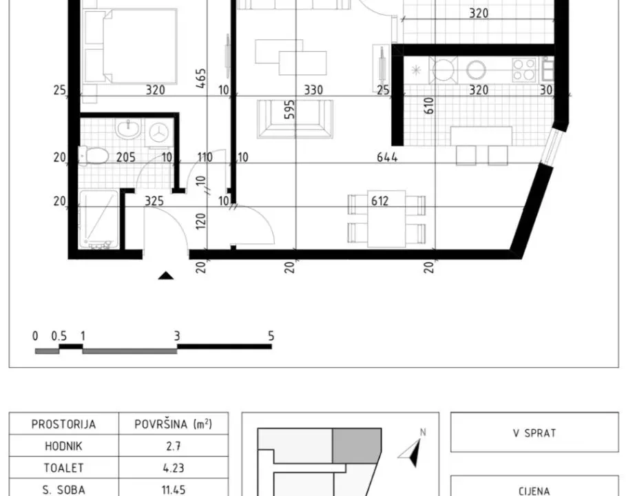 Prodaja, jednosoban stan, 70m², Zabjelo, Podgorica