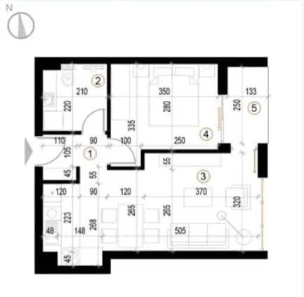 Sale, two bedroom apartment, 41m², Voždovac Sve Podlokacije, Beograd