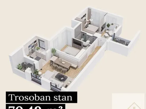 Prodaja, trosoban stan, 70m², Surčin, Beograd - image 15