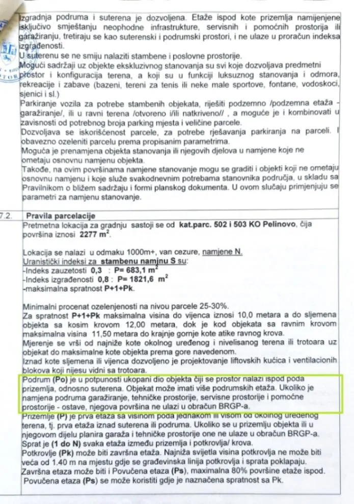 Prodaja, plac, 2277m², Radanovići, Kotor