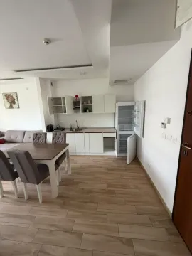 Moderna kuhinja povezana sa trpezarijom i dnevnim boravkom. - image 8
