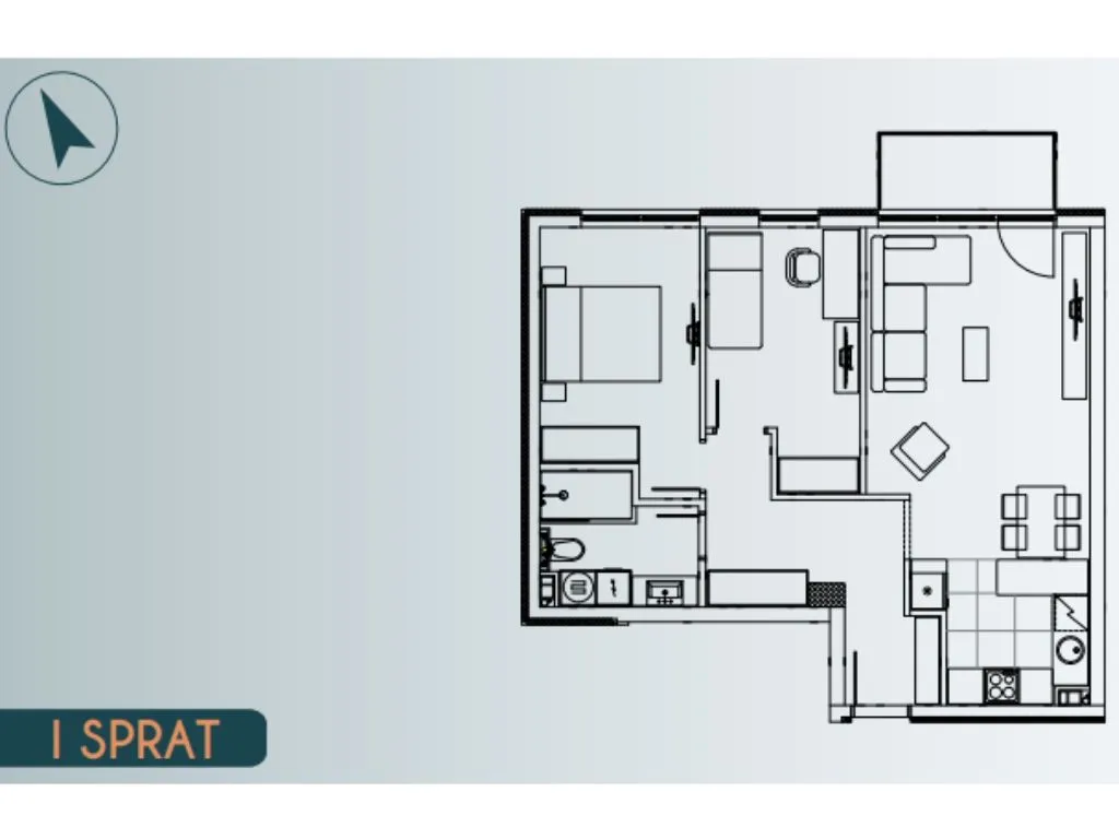Sale, three bedroom apartment, 67m², Altina, Beograd