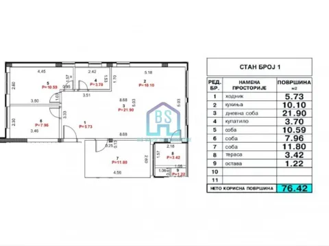 Prodaja, trosoban stan, 76m², Adice, Novi Sad Sve Podlokacije - image 12