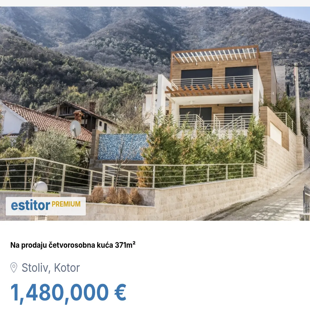 Prodaja, kuća, 371m², Stoliv, Kotor