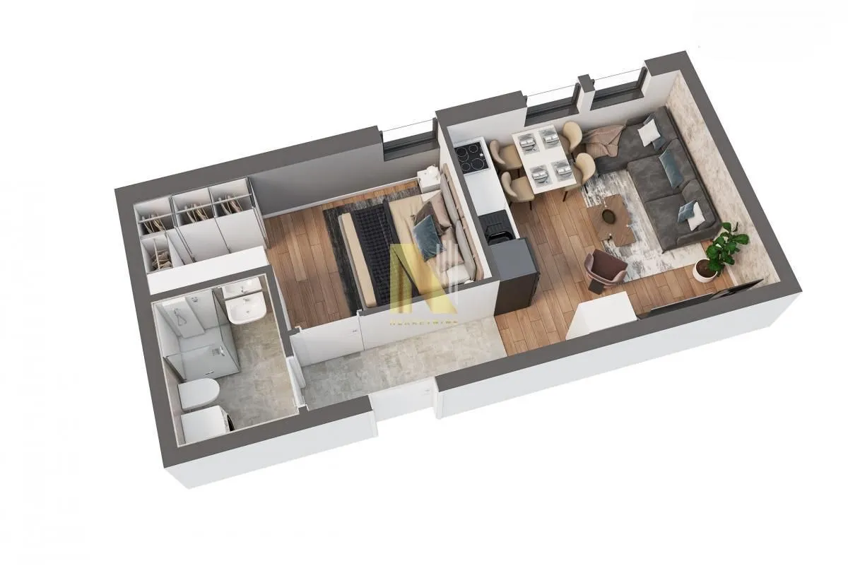 Sale, one bedroom apartment, 37m², Sajmište, Novi Sad