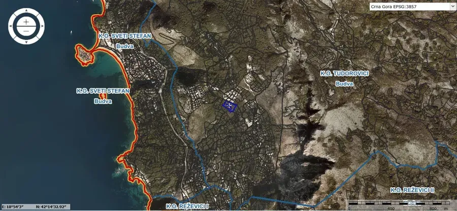 Prodaja, plac, 7700m², Tudorovići, Budva