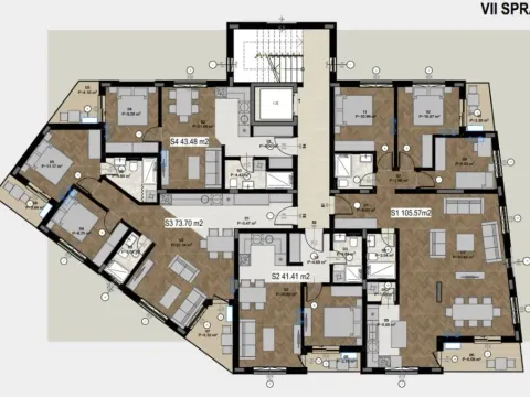 Sale, one bedroom apartment, 40m², Bar, Crna Gora - image 8