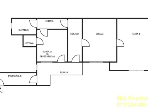 Sale, two bedroom apartment, 69m², Južni Bulevar, Vračar Sve Podlokacije - image 13