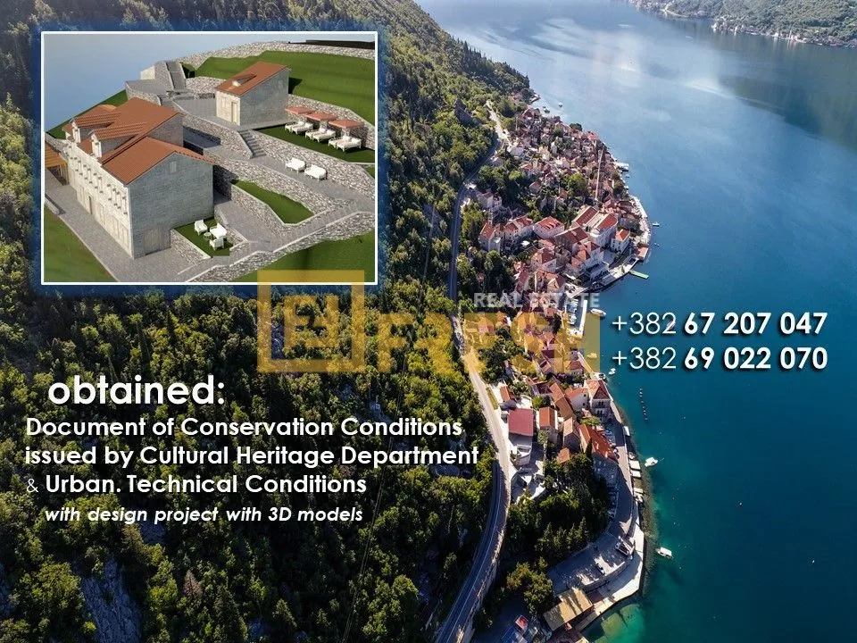 Prodaja, plac, 1065m², Kotor, Crna Gora