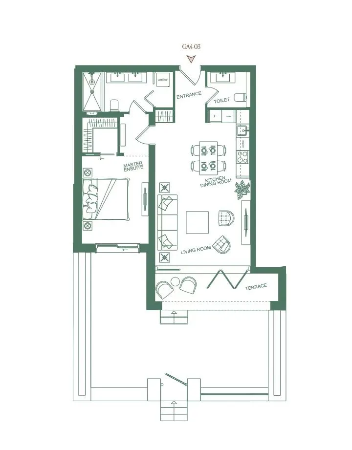 Prodaja, jednosoban stan, 105m², Luštica Bay, Tivat