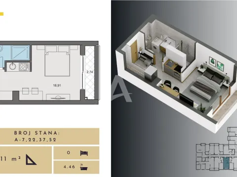 Prodaja, dvosoban stan, 67m², Budva, Crna Gora - image 23