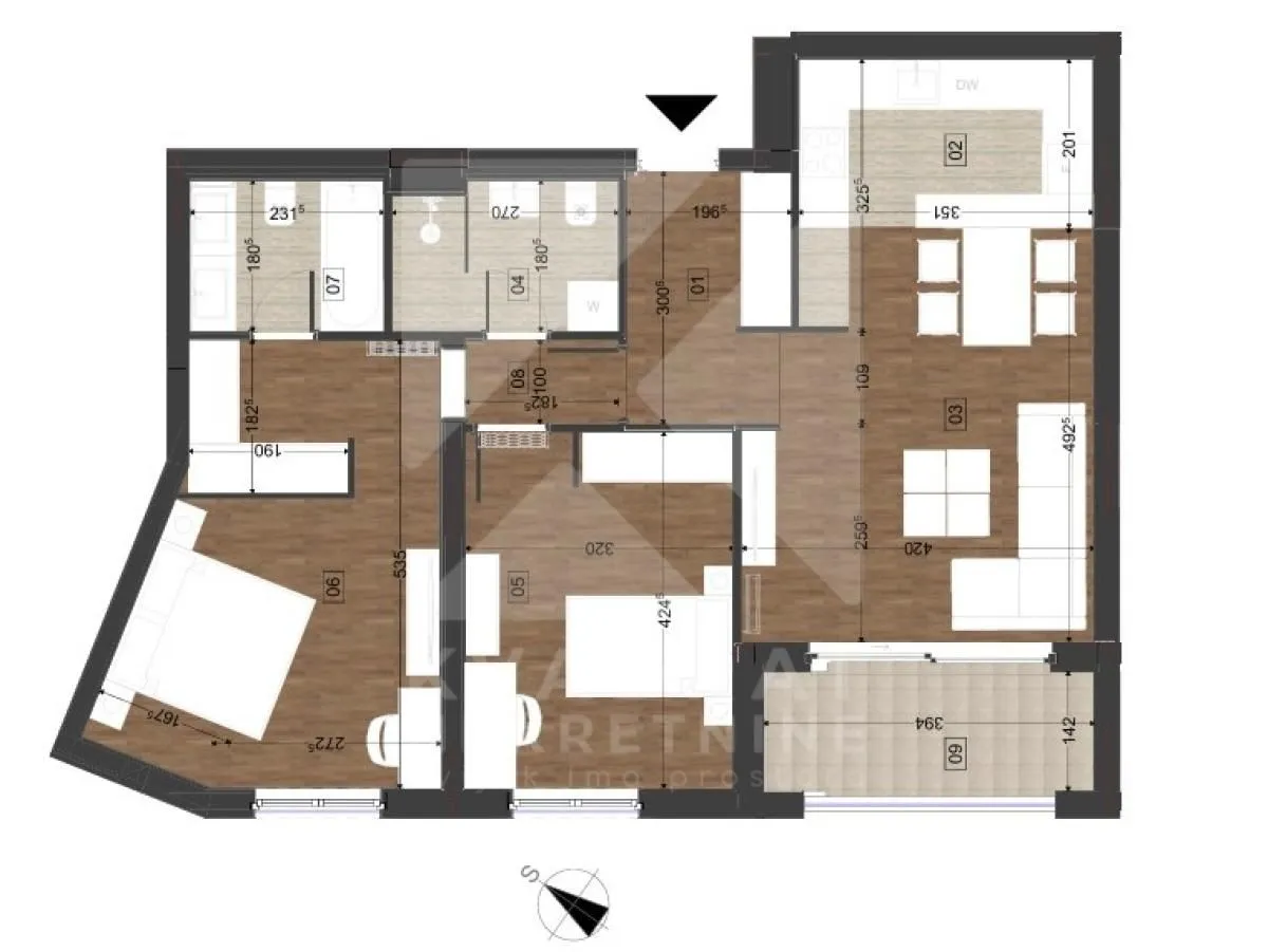 Prodaja, dvosoban stan, 81m², Donja Gorica, Podgorica