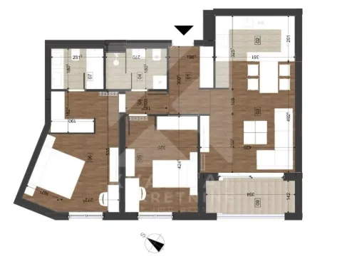 Sale, two bedroom apartment, 81m², Donja Gorica, Podgorica - image 2